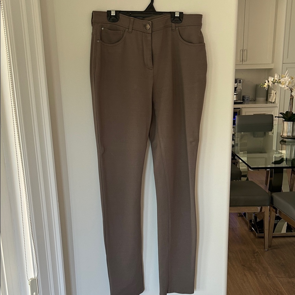 Chico's Taupe Straight Leg Women's Pants